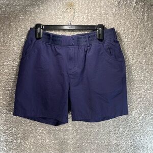 Simms Shorts Womens XL Hiking Outdoor Camp Fishing Performance Blue Nylon